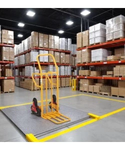 Carrello saliscale essenza in acciaio portata 250 kg 56x80x123 cm