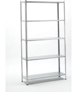 Scaffale essenza in metallo 4 ripiani 75x30x147 cm
