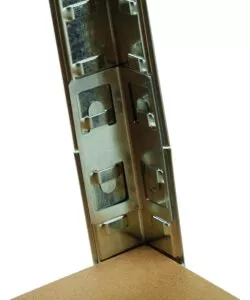 Scaffale essenza in metallo 4 ripiani 80x40x160 cm