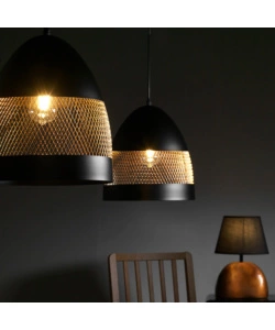 LAMPADARIO ONLI "POLLY" NERA, E27