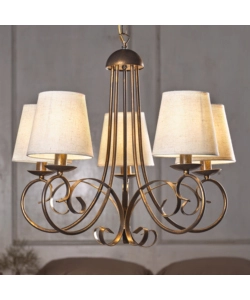 Lampadario onli "pompei" 5 luci, e14