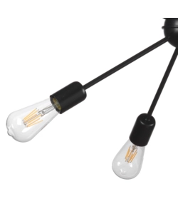 Lampadario onli "satellite"nero 8 luci, e27
