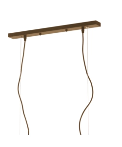 Lampadario onli "camino" bronzo 2 luci, e27