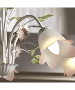 Lampadario onli "botton d'oro" 5 luci, e27