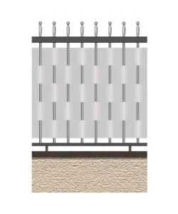 Striscia occultazione verdemax "soft" colore grigio, 0,19x35 metri