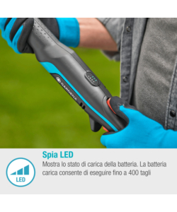 Svettatio telescopico a batteria gardena "highcut 360" taglio 28mm 18v 2ah