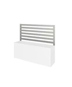 Frangivista per piante rampicanti fioriera biohort 'belvedere midi 200' grigio quarzo metallizzato  91 cm