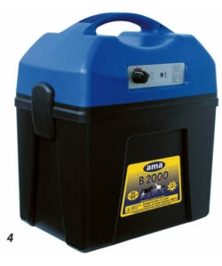 Elettrificatore per recinto con alimentazione ama "b2000" 9/12/230v