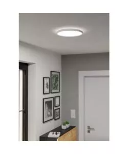 Plafoniera led da interno eglo "rovito" bianco tonda 2700/4000/6500k