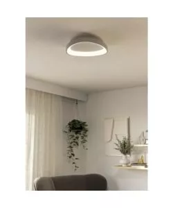 Plafoniera led da interno eglo "loretello" bianco 2700-6500k