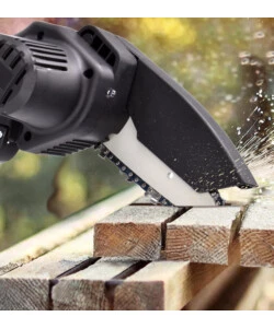 Potatore a catena a batteria saw barra 10 cm 2 batterie 24v 1,5ah