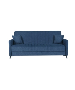 Divano letto bellahome "libra" 3 posti dark blue, 211x92x98 cm