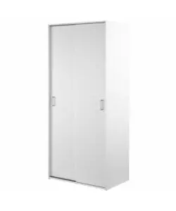 Armadio 2 ante scorrevoli "space" bianco 77,6x48,2x175,4 cm