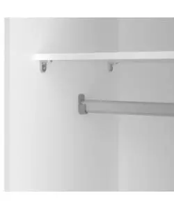 Armadio 2 ante scorrevoli "space" bianco 77,6x48,2x175,4 cm