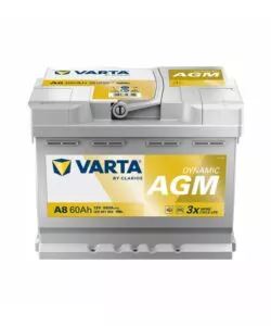 Batteria di avviamento auto varta 'a8' 12v 60ah