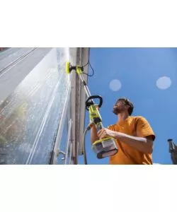 Spazzola telescopica con risciaquo - rwts18-0 - ryobi - solo corpo macchina