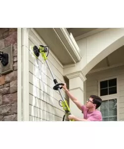 Spazzola telescopica con risciaquo - rwts18-0 - ryobi - solo corpo macchina