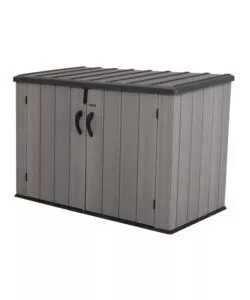 Box da giardino lifetime in resina grigio 180x97x122 cm