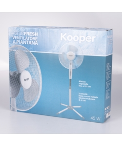 Ventilatore a piantana kooper "articfresh" bianco 45w