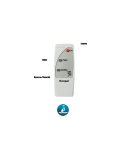 Ventilatore a piantana kooper nero 45w