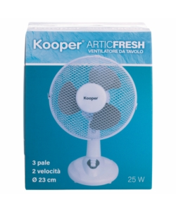 Ventilatore da tavolo kooper "articfresh" bianco 25w