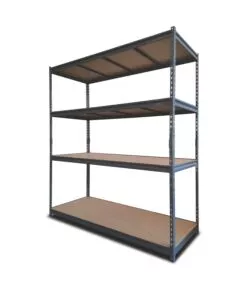 Scaffale metallico 4 ripiani 180x60x180 cm