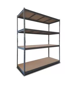 Scaffale metallico 4 ripiani 180x60x180 cm