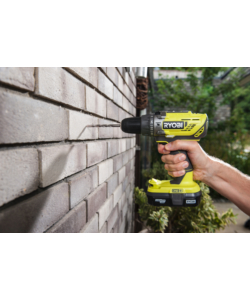 Kit trapano a percussione a batteria ryobi "r18pd3-140sa" con set punte 18v 4ah e caricabatterie