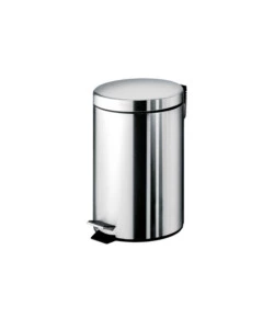 Portarifiuti gedy 'argenta' cromato in acciaio 31,8x20,5x26,5 cm