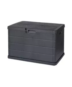Baule da esterno multiuso 'beta' in polipropilene antracite 78x55x52 cm