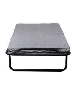 Brandina singola pieghevole somnus con rete a maglia e materasso 80x190 cm