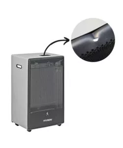 Outlet - difetti estetici - stufa a gas hyundai blu belle fiamma blu 4,2 kw