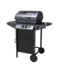 Barbecue a gas arnold 'nevada' con finestra in vetro 3 bruciatori