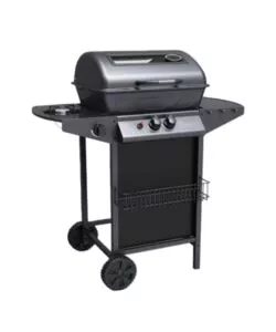 Barbecue a gas arnold "nevada" con finestra in vetro 3 bruciatori