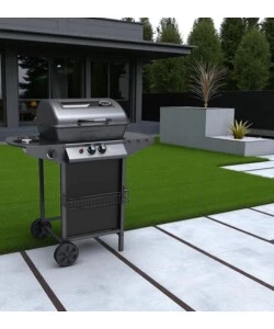BARBECUE A GAS ARNOLD "NEVADA" CON FINESTRA IN VETRO 3 BRUCIATORI