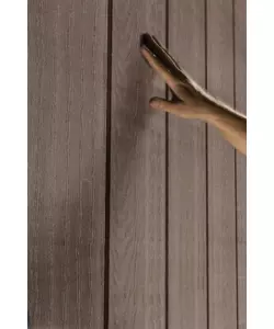 Casetta da giardino keter "newton+ 7513/1375" in resina marrone doppia opzione montaggio 413x230x246 cm