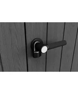 Armadio da esterno keter "cortina alto" in resina 140x73,6x170,4 cm