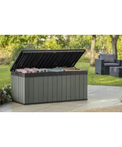 Baule keter "darwin 120g" in resina verde 142,5x65,3x64,3 cm