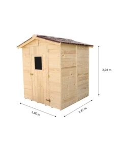 Casetta in legno da giardino habrita 'eden' in abete rosso massiccio 180x187x204 cm