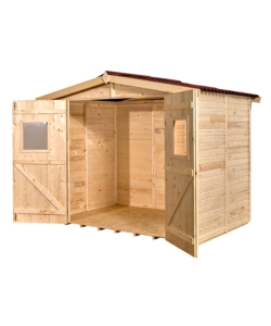 Casetta in legno da giardino habrita "eden" in abete rosso massiccio 270x187x210 cm