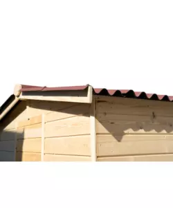 Casetta in legno da giardino habrita "eden" in abete massello 270x267x210 cm