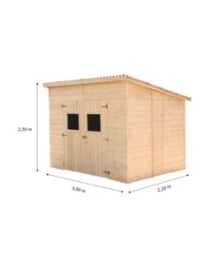 Casetta in legno da giardino habrita 'cd 2820.01' 320x220x220 cm