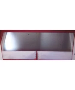 Casetta pollaio per galline in legno habrita "po 1562" rosso e bianco 152x62x92 cm