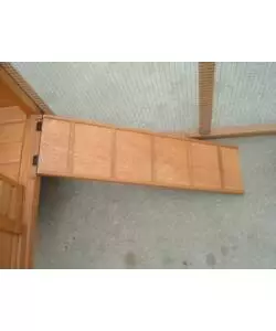 Casetta pollaio per galline in legno habrita "po 2070" 198x75x103 cm