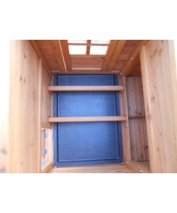 Casetta pollaio per galline in legno habrita "po 2070" 198x75x103 cm