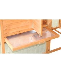 Casetta pollaio per galline in legno habrita "po 2070" 198x75x103 cm