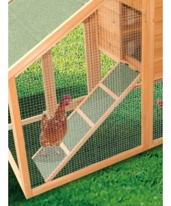 Casetta pollaio per galline habrita "po 2309" in legno 227x94x151 cm
