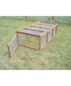 Conigliera da esterno in legno habrita "cl 1809" in pino 180x90x48 cm