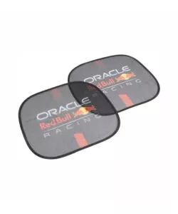 Coppia tendine laterali auto redbull 'powerbar' nero e rosso