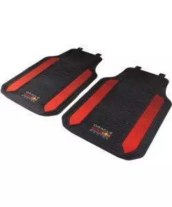 Set 2 tappetini auto redbull 'powerbar' nero e rosso